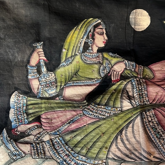 Vintage Sequined Cotton Wall Art ( Hand Crafted ) - Picture 2 of 4